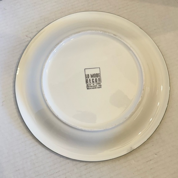 Gibson Designs PALM COURT GIDPAC Dinner Plate Green Palm Tree Green - Set of 4 - Picture 15 of 15